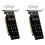 2X Double-Sided 4-Disk NVME  Card PCIeX16 to M.2 M-Key NVMEx4SSD 2U Server  Array Expansion Adapter Split Card 1