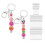 30Pcs Beadable Keychain Bars, Beadable Keychains Bar Blanks DIY Beaded Keychain Kit Making Keychain Bead Kit 2