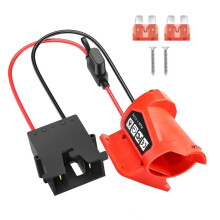 Battery Adapter for 12V M12 Battery for DIY Ride Truck, Robotics, RC Toys Black Plug
