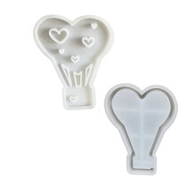 Hot Air Balloon Silicone Mold Gypsum DIY Xingxing Aixin House Decoration Mold Tea Candle Holder Cement Gypsum Mold C