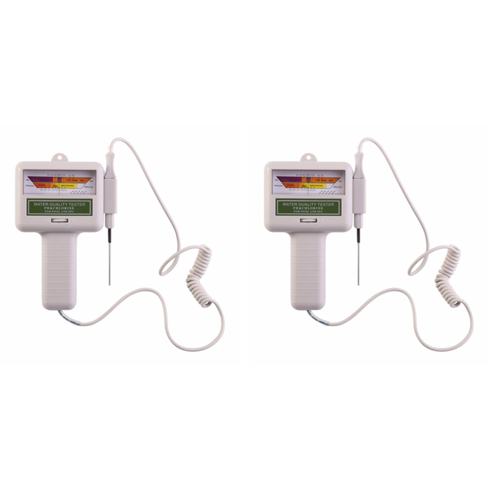 2X Water Ph Chlorine Tester Swimming Pool Quality Spa Level Meter Analysis Measurement Monitor Detector Check Test Kit 6032151746630