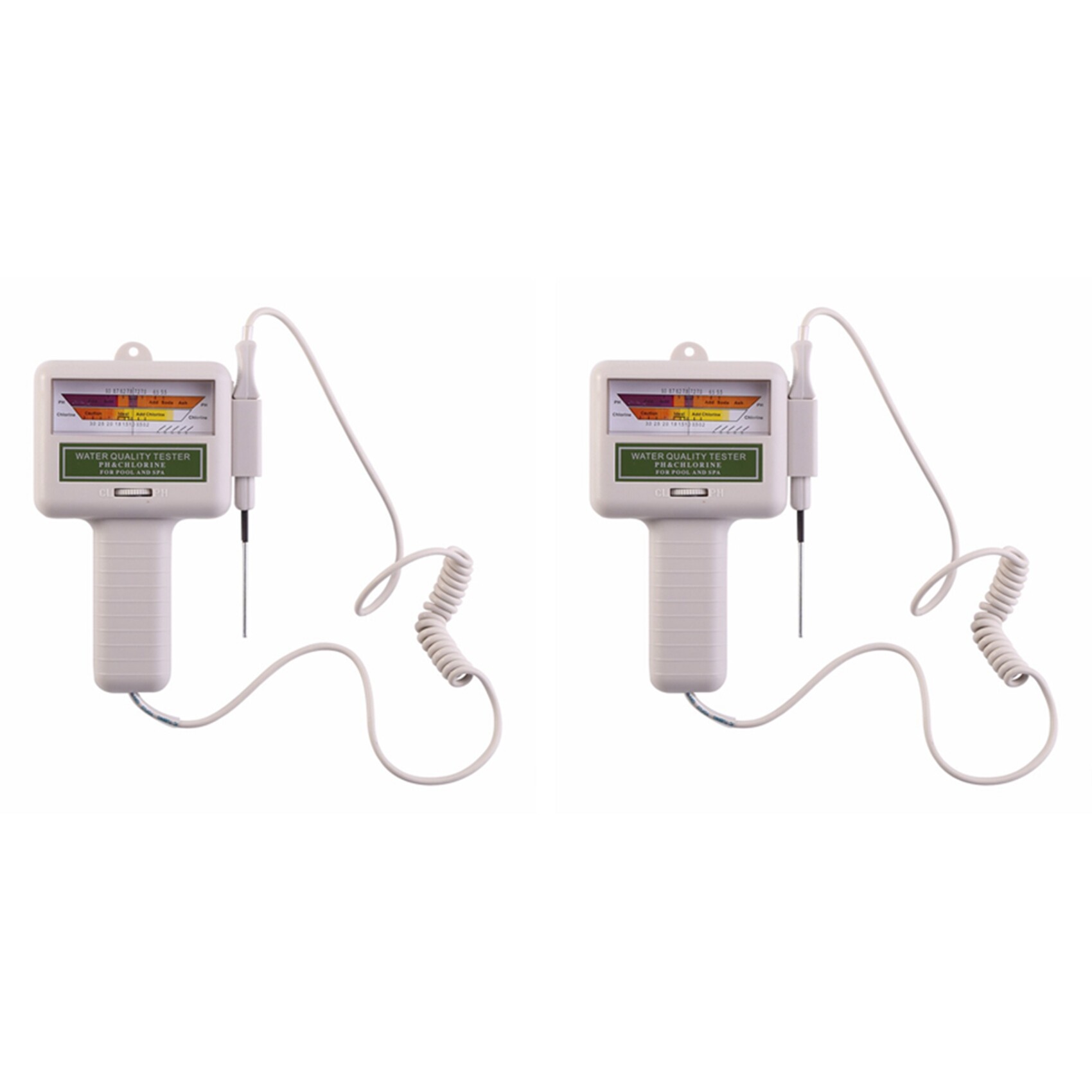 2X Water PH Chlorine Tester Swimming Pool Quality Spa Level Meter ...