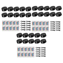 3X Paquet de 10 Base de Lampe de Nuit LED 3D + Télécommande + Câble USB, pour Acrylique Noir