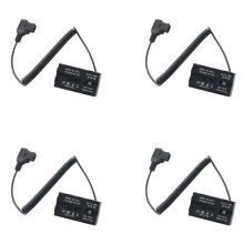 4X Câble Adaptateur Secteur pour Connecteur D-Tap Vers Batterie Factice NP-F pour  NP F550 F570 F770 NP F970