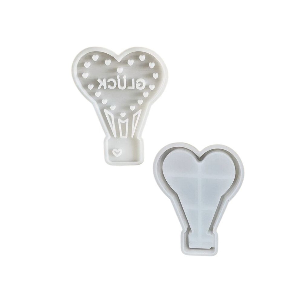 Tauoh Hot Air Balloon Silicone Mold Gypsum Diy Xingxing Aixin House Decoration Mold Tea Candle Holder Cement Gypsum Mold A
