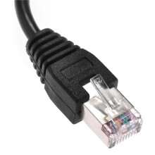 5X 1FT RJ45 Male to Female Screw Panel Mount Ethernet LAN Network Extension Cable