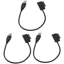 3X USB 2.0 to II 7+6 13Pin Adapter Converter Cable for Laptop CD/DVD ROM Slimline Drive