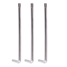 3X Brazo Largo Una Prueba de Manipulaciones Torx Star Key Wrench Plata, T25 100mm