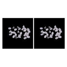 100Pcs Tapones Antichoque Electricos Protector Tapa de la Cubierta Toma Ninos Guardia de Seguridad Dos agujeros