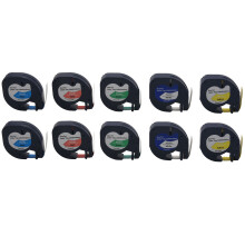 10Pcs 91201 12mm Compatible for Letratag Tape Plastic Label Tape Self-Adhesive Tape Mixed Color Tape
