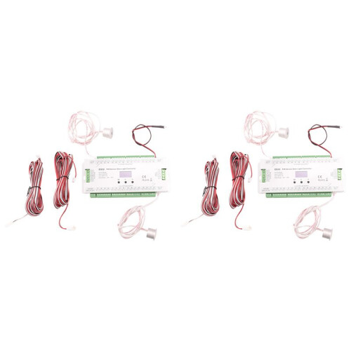 2X 32CH ES32 PIR Sensor Stair Light Controller Human Body Infrared Inductive  Stair Lamp Control for Single Color