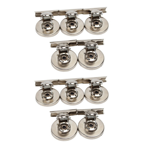 10Pcs Fridge Magnet Clips Message Note Holder Grip Magnetic Home Office Metal