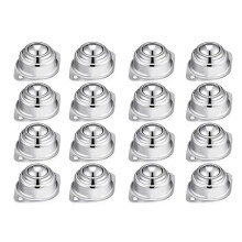 16Pc Roller  Transfer Bearing Carbon Steel Round  Transfer Unit Universal  Casters for Conveyor Roller Stand