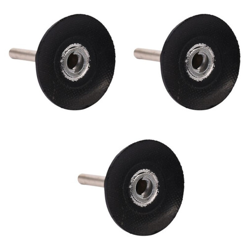 3 Set 50mm Backing Pad 6MM Shank Holder Sand Sanding Discs for Discs