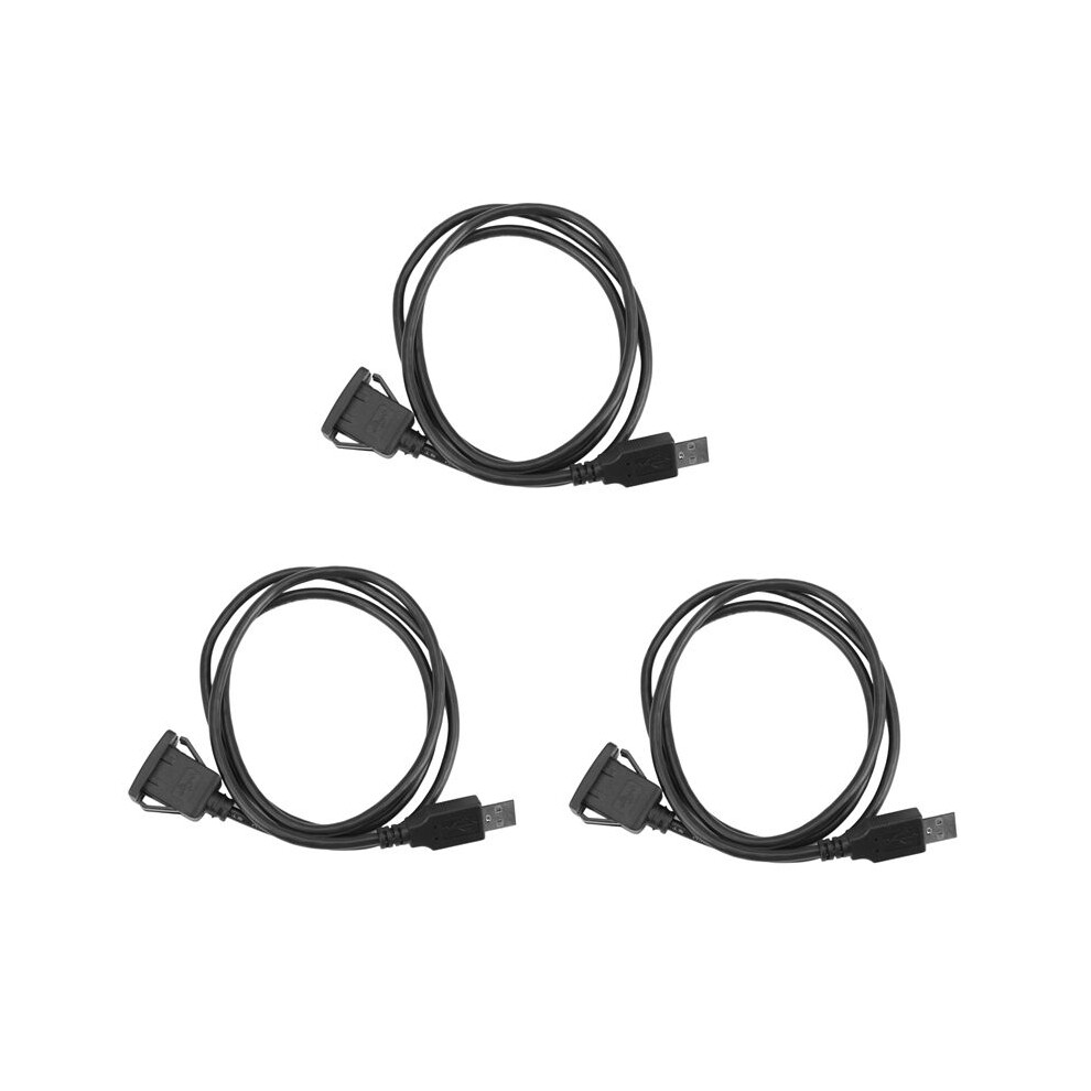 Photos - Cable (video, audio, USB) 3X Car Dash Board Flush Mount USB Male to Female Socket Extension Panel Cable 1M
