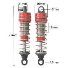 2Pcs Shock Absorbers Damper for Xinlehong XLH 9130 9135 9136 9137 9138 Q901 Q902 Q903 1/16 RC Car Parts Accessories,A