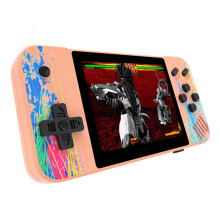 Handheld Game Console 3.5 Inch Pink Retro Portable Gaming Device for Single Player Travel