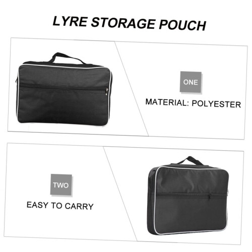 Lyre Bag with Shockproof Sponge Padding and Accessory Pocket for Musicians 2