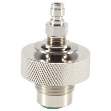 Adapter do Napełniania Zaworu Din do Nurkowych Narzędzi Pneumatycznych, 300 Barów, Męski / Żeński, Stal Nierdzewna