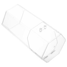 Dust Acrylic Makeup Brush Holder Hexagonal Clear Organizer for Upright Bristle Protection
