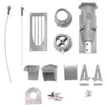 Waterstraal Boegschroef Power Sproeier Pomp Waterstraalpomp met 3 Bladen Propeller Koppeling Fit 540 Motor voor RC Jet Boot