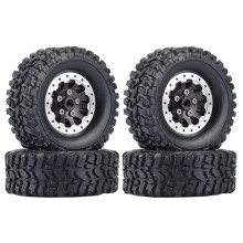 RC Car Metal Beadlock Wheels 4PCS Durable Upgrade Wheel Set for WPL C14 C24 B14 B24 B36 MN D90 MN99S