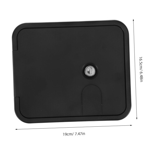 Waterproof RV Compartment Lock with Anti‑Theft System, Durable Camper Cable Hatch Door Handle, Black 1