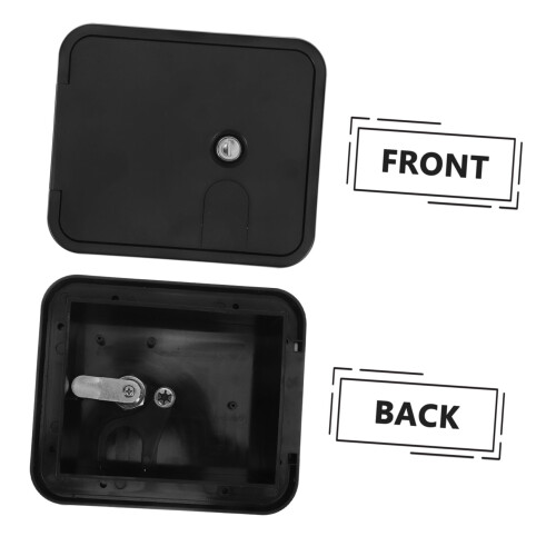Waterproof RV Compartment Lock with Anti‑Theft System, Durable Camper Cable Hatch Door Handle, Black 2