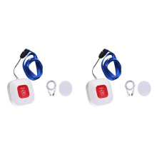 2X Tuya WiFi SOS Call Button Wireless Caregiver Pager Phone Alert Transmitter Emergency Call Button