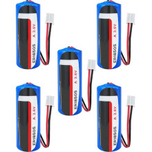 5Pack ER18505 Lithium PLC Battery 3.6V 4000mAh A Size LongLasting Power for Industrial Use