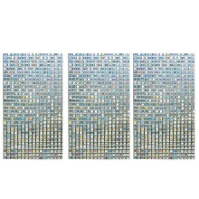 3X Pellicola per Vetri Decorativa Arcobaleno Pellicola Adesiva per Vetri Autoadesiva Statica Colorata Tinta