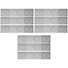 9X Magnetic Spice Jars Rack Stainless Steel Spice Jars Wall Plate Base Wall Mounted Base for Magnetic Spice Tins