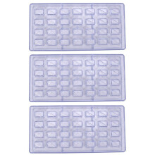 3X DIY Gebaeck Werkzeuge Polycarbonat Schokoladen Formen und Schokoladen Herstellung Liefert Suessigkeiten Kuchen Back Form