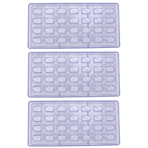 3X DIY Pastry Tools Polycarbonate Chocolate Molds and Chocolate Making Supplies Candy Cake Baking Mould 1