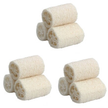 9PCS Natural Loofah Bath Body Shower Sponge Scrubber (Large)