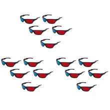 15X Red and Anaglyph Dimensional 3D VISION Glasses for TV Movie Game DVD