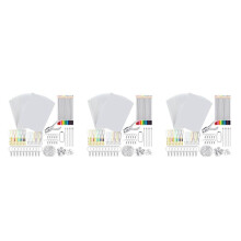 594 PCS Shrinky Art Paper Heat Shrink Sheet Plastic Kit Hole Punch Keychains Pencils DIY Drawing Art Supply