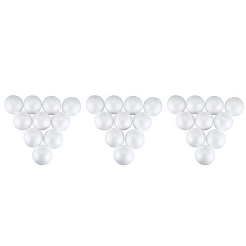30 x Christmas Decoration Modelling  Polystyrene Foam  Sphere 10cm---White