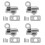 4X Home Security Spring Slide Bolt Window Door Automatic  Lock Self Closing 1