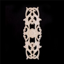 3X Gummi Holz Geschnitzt Applique Retro MöBel Handwerk Dekor Neu (22,5 x 8 cm)