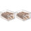 2X Slide Eggs Storage Box Egg Holder Container Refrigerator Drawer Stackable Food Eggs Box Kitchen Fridge Organizer 1