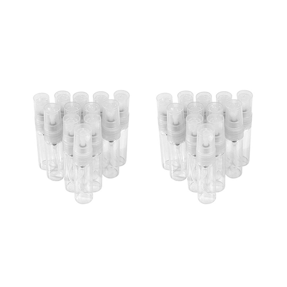 50Pcs  5Ml Glass Refillable Travel Perfume Empty Bottle Atomizer Pump Spray