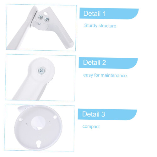 2pcs Adjustable Security Camera Wall Mount Bracket, Durable Easy Installation for Home and Business 2