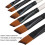 6PCS Nylon Paintbrush Set, Durable Short Handles, Easy Clean 9