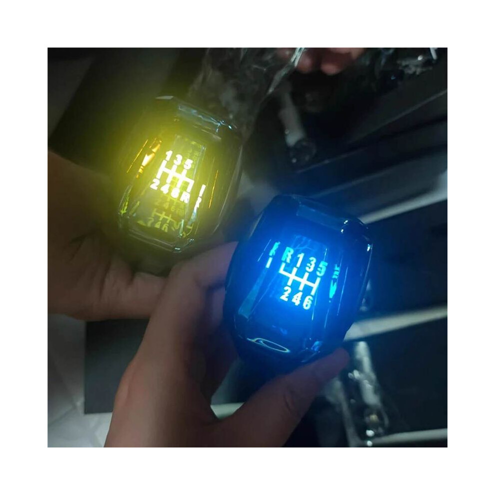 Car Crystal Universal Modified Gear Shift Knob Lever Handball Multicolor Ledlight Car R135246 Modified Shift Knob 5Speed 6033609250549
