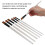 6Pcs Nylon Paintbrush Set, Soft Wool, Durable, Short Handle 4