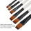 6Pcs Nylon Paintbrush Set, Soft Wool, Durable, Short Handle 9