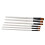 6Pcs Nylon Paintbrush Set, Soft Wool, Durable, Short Handle 11