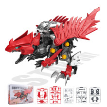 STEM Robot Kit for Kids Age 812, Automatic Walking Cryptovolans Dinosaur Toy for HandsOn Learning