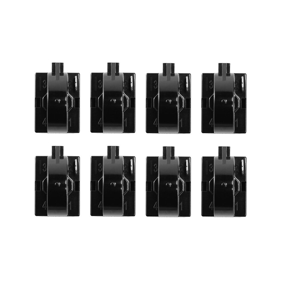 8Pcs Qp2-4.7 Start Relay Refrigerator Ptc Ohm 1 Pin Black 6034148703640